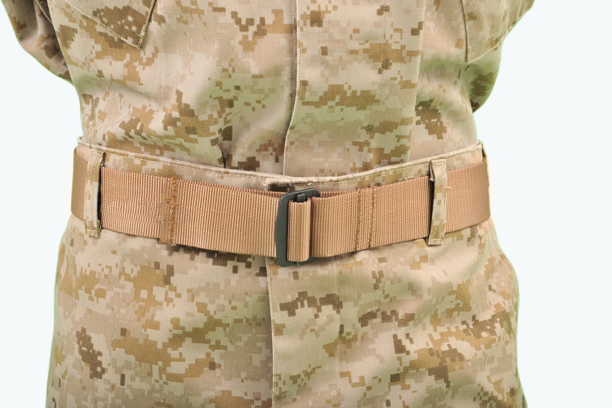 Basic Issue Rigger Belt Rigger Belts w/ Certified Marine Martial Arts Buckle M.C.M.A.P. Standa ...